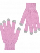 Розовые вязаные перчатки BUTTON BLUE  219BBGX76011200