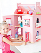 Кукольный домик "Милана" с мебелью 15 предметов