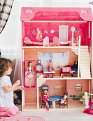 Домик для Барби "Муза" (лифт, лестница, мебель)