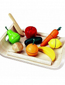 Деревянный игрушечный набор Фрукты и овощи